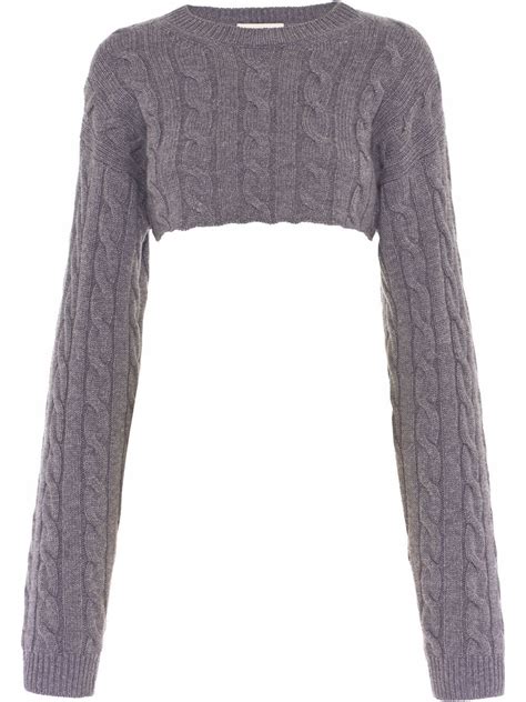 miu miu cropped cashmere|miumiu sweaters for women.